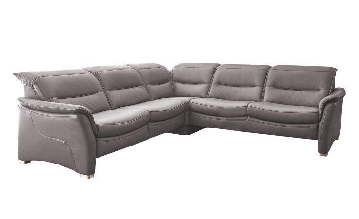 Komfort-Ecksofa Relaxfunktion links, in der Farbausführung Granit
