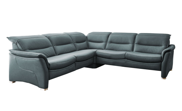 Komfort-Ecksofa Relaxfunktion links, in der Farbausführung Steel