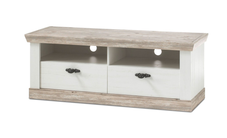 Lowboard Flores in der Farbe Pinie weiß