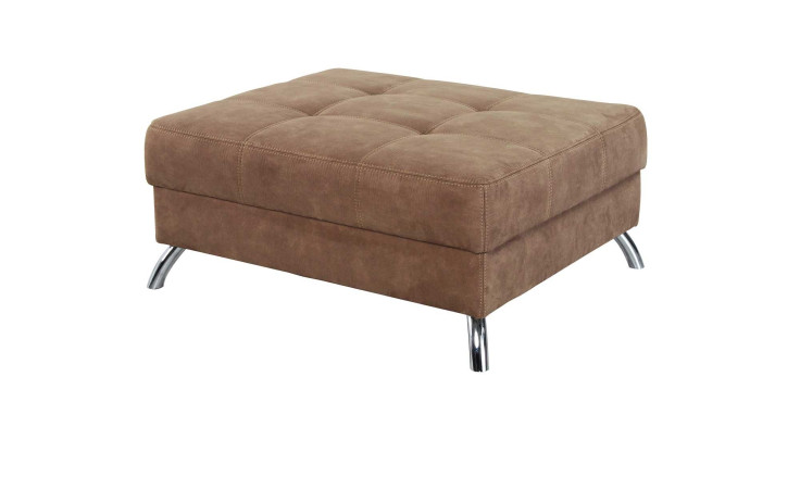 Hocker Santa Fee in der Farbe Cognac/Hellbraun