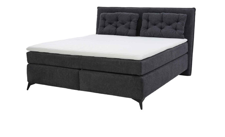 Boxspringbett Cher in der Farbe Anthrazit