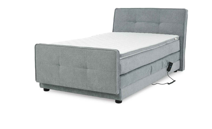 Boxspringbett Pia in der Farbe Mittelgrau
