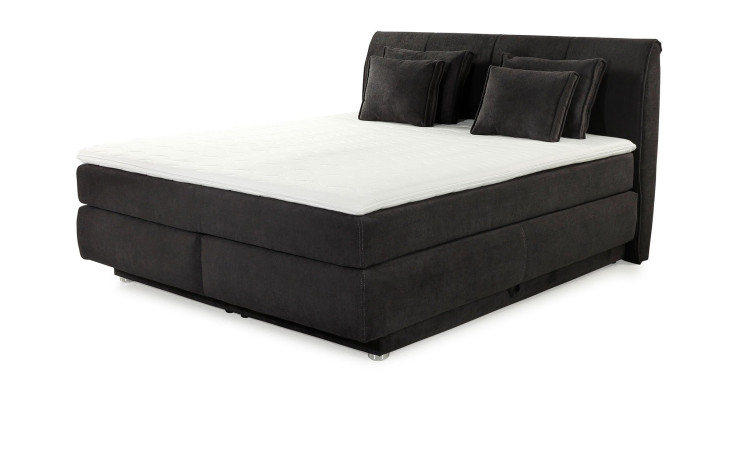 Boxspringbett Carla Mix in der Farbe Schwarz