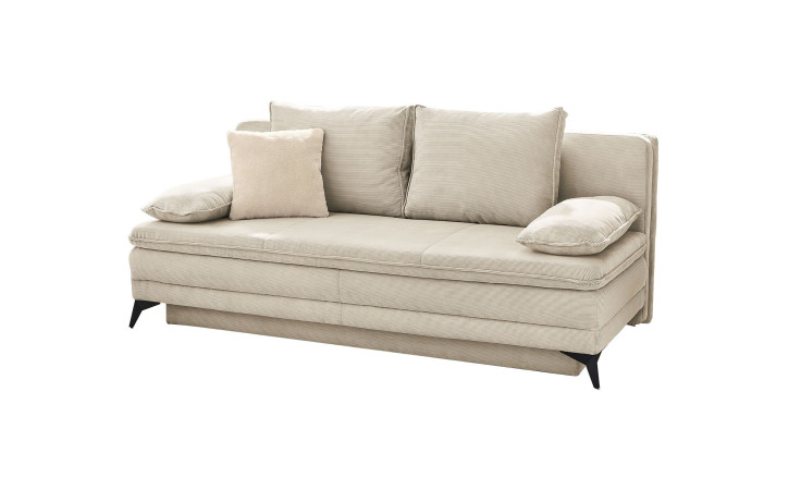 Schlafsofa Laurica in Stoff creme 