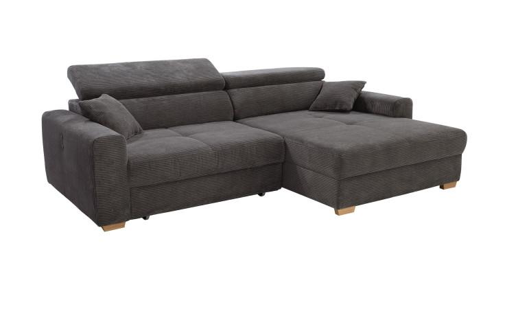 Wohnlandschaft Slider im Bezugstoff Grau 