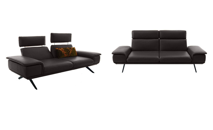 Großes und mittelgroßes Koinor Sofa Elements in der Farbe Nuss