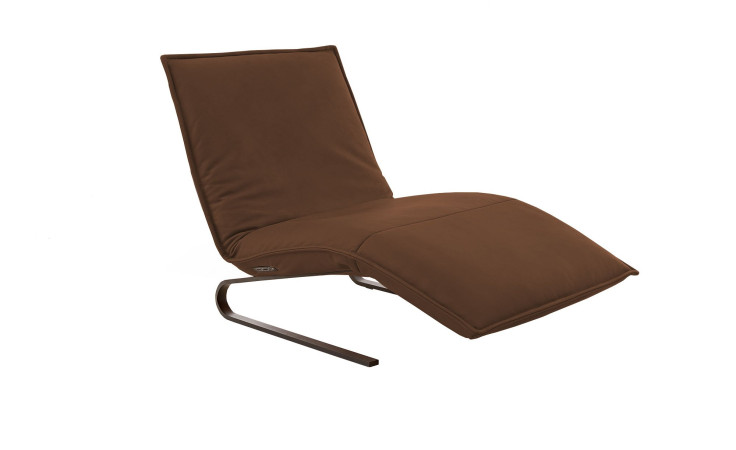 Basis-Liege Jill, in der Farbausführung Braun, Schrägansicht rechts