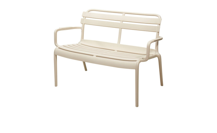 Bank Lagos Komfort aus Polypropylen in taupe/beige