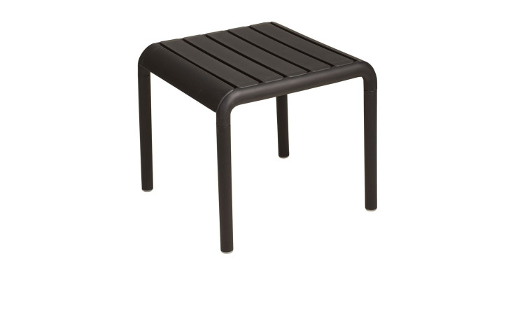 Hocker / Beistelltisch Lagos Komfort Recycling Polypropylen in schwarz