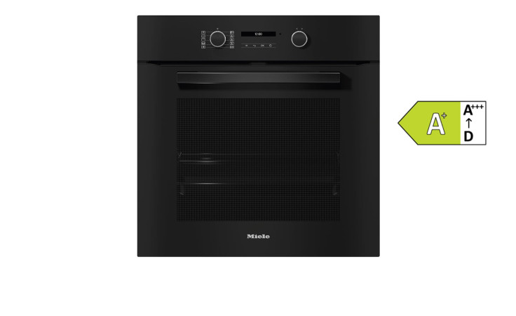 Einbau-Backofen mit Display in Obsidianschwarz, H 2851 BP