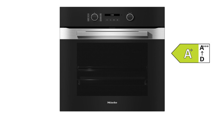 Einbau-Backofen mit Display und Edelstahlgriff, H 2851 BP