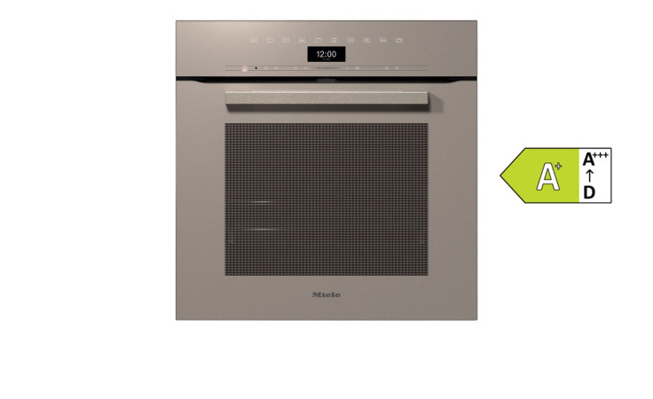 Miele Einbau-Backofen H7460 BP mit pyrolytischer Selbstreinigungsfunktion, Digitalanzeige und Energieeffizienzklasse A+.