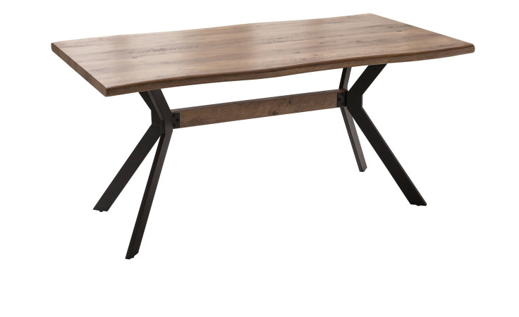 Esstisch Kerstin in der Farbausführung Wildeiche Antik Nachbildung