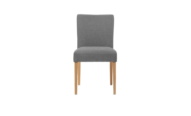 Esszimmerstuhl Shanna, in der Farbe grau, Frontansicht