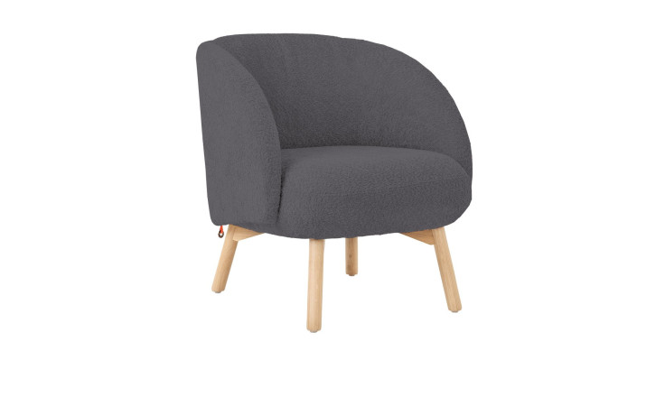 Sessel Thalia, in der Farbausführung anthracite, Schrägnaischt