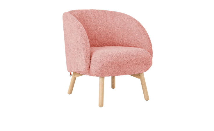 Sessel Thalia, in der Farbausführung tourterelle, Schrägansicht