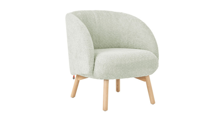 Sessel Thalia, in der Farbausführung mint, Schrägansicht