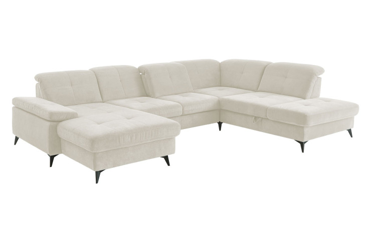 Basis-Wohnlandschaft plano|FORM Berlin, in der Farbausführung Natur, Schrägansicht