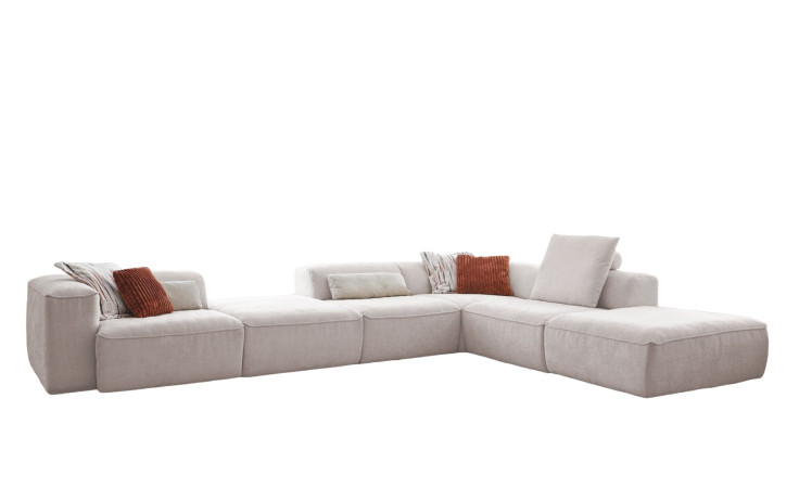 Komfort-Ecksofa plano|FORM Toronto, in der Farbausführung Natur