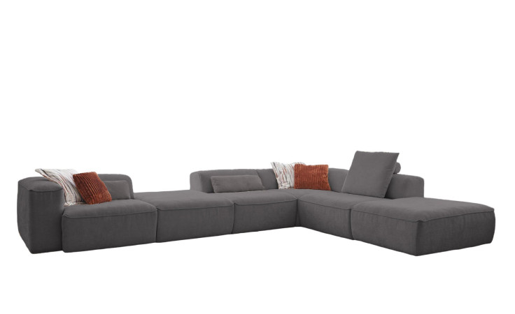 Komfort-Ecksofa plano|FORM Toronto, in der Farbausführung Anthrazit