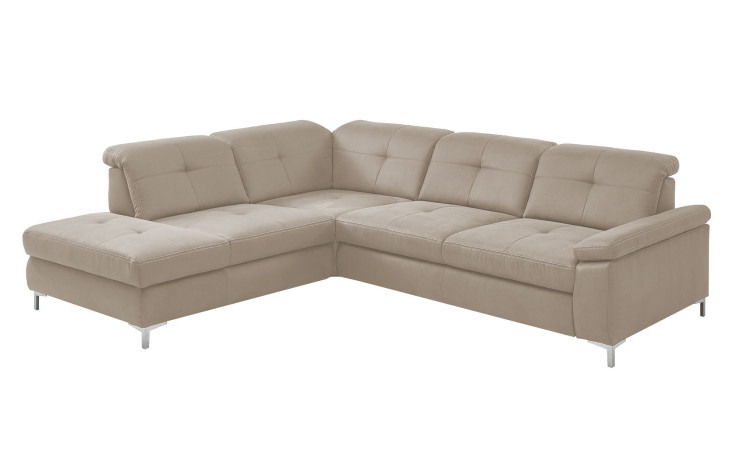 Basis-Ecksofa plano|FORM Marbella, in der Farbausführung Natur, Schrägansicht