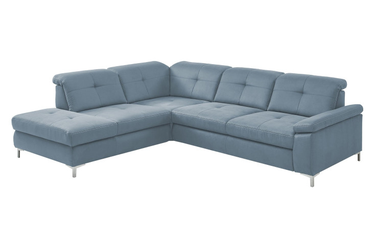 Basis-Ecksofa plano|FORM Marbella, in der Farbausführung Ice, Schrägansicht