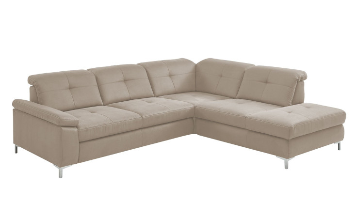 Basis-Ecksofa plano|FORM Marbella, in der Farbausführung Natur, Schrägansicht