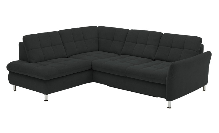 Basis-Wohnlandschaft plano|FORM Imola, in der Farbausführung Anthrazit, Schrägansicht