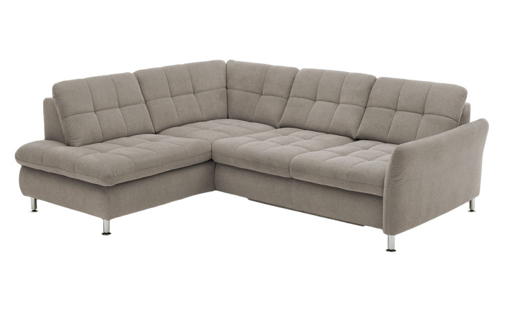 Basis-Wohnlandschaft plano|FORM Imola, in der Farbausführung Platin, Schrägansicht