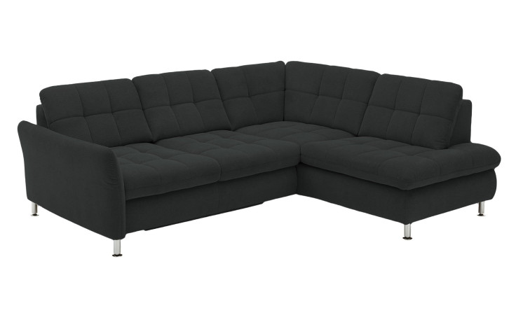 Basis-Wohnlandschaft plano|FORM Imola, in der Farbausführung Anthrazit, Schrägansicht