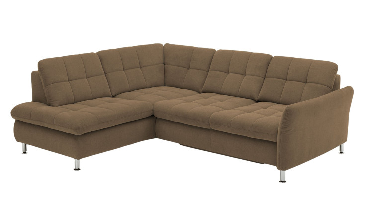 Basis-Wohnlandschaft plano|FORM Imola, in der Farbausführung Mandel, Schrägansicht