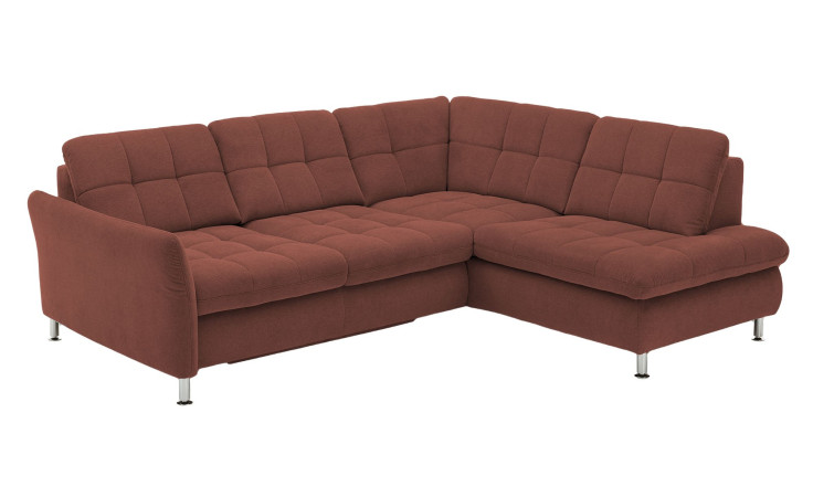 Basis-Wohnlandschaft plano|FORM Imola, in der Farbausführung Wine, Schrägansicht