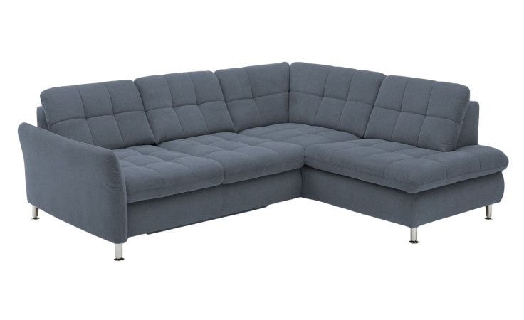 Basis-Wohnlandschaft plano|FORM Imola, in der Farbausführung Blau, Schrägansicht