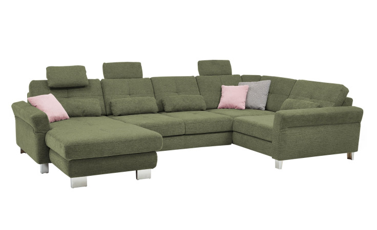 Komfort-Wohnlandschaft plano|FORM Izmir, in der Farbausführung Green