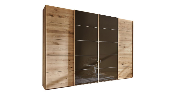 Basis-Schwebetürenschrank Cassina, Bianco Eiche