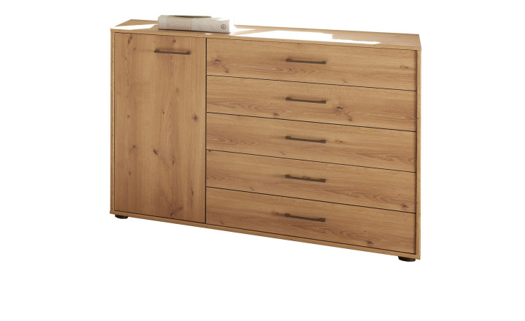 Kommode Genua, in der Farbausführung Eiche Bianco