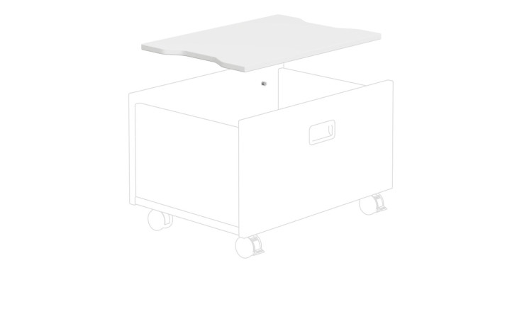 Abdeckung Fiona in Kreideweiß.