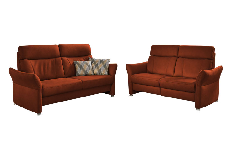 Komfort-Sitgruppe plano|FORM Bari, in der Farbausfphrung Ziegel