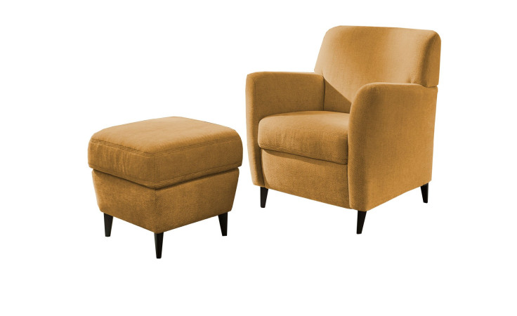 Komfort-Sessel plano|FORM Florenz, mit einem Sessel, in der Farbausführung Kurkuma