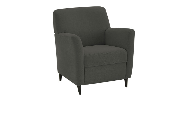 Basis-Sessel plano|FORM Florenz, in der Farbausführung Anthrazit, Schrägansicht