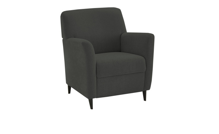 Basis-Sessel plano|FORM Florenz, in der Farbausführung Black, Schrägansicht