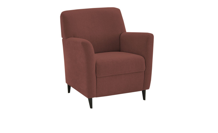 Basis-Sessel plano|FORM Florenz, in der Farbausführung Rot, Schrägansicht