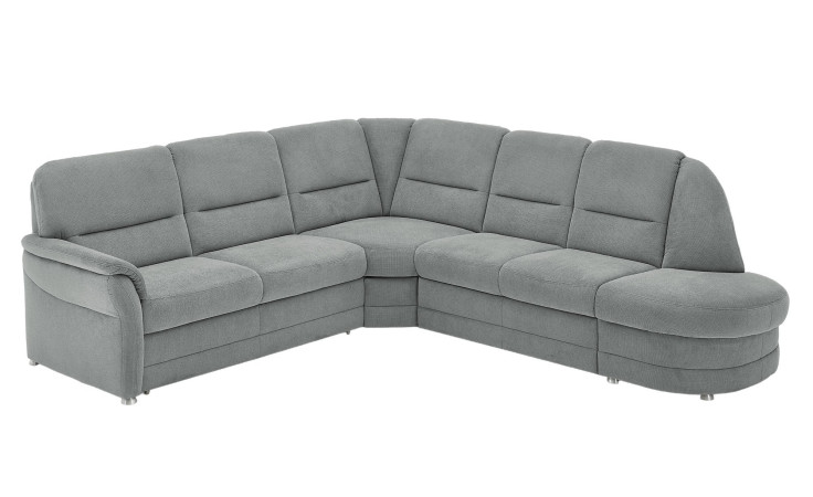 Basis-Wohnlandschaft plano|FORM Easyplan Q+, in der Farbausführung Grey, Schrägansicht