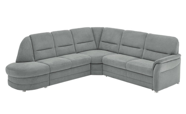 Basis-Wohnlandschaft plano|FORM Easyplan Q+, in der Farbausführung Grey, Schrägansicht