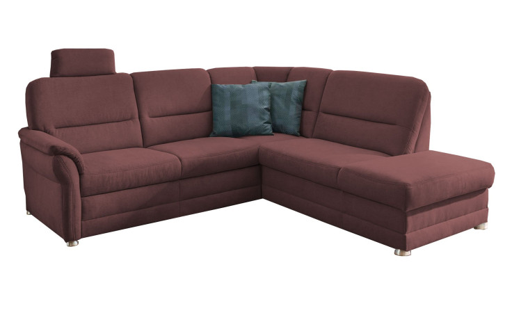 Komfort-Wohnlandschaft plano|FORM Easyplan Q+, in der Farbausführung Wine