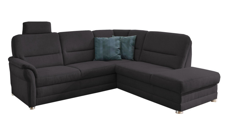 Komfort-Wohnlandschaft plano|FORM Easyplan Q+, in der Farbausführung Anthrazit