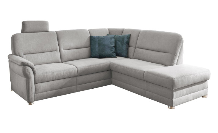 Komfort-Wohnlandschaft plano|FORM Easyplan Q+, in der Farbausführung Silver