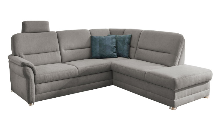 Komfort-Wohnlandschaft plano|FORM Easyplan Q+, in der Farbausführung Hellgrau