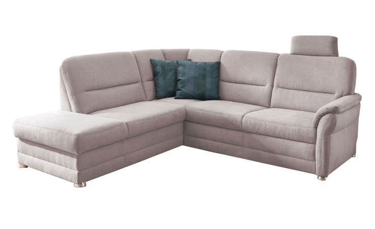 Komfort-Wohnlandschaft plano|FORM Easyplan Q+, in der Farbausführung Pearl