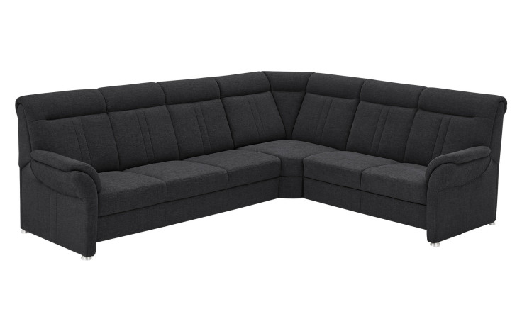 Basis-Ecksofa plano|FORM Favorit, in der Farbausführung Anthrazit, Schrägansicht